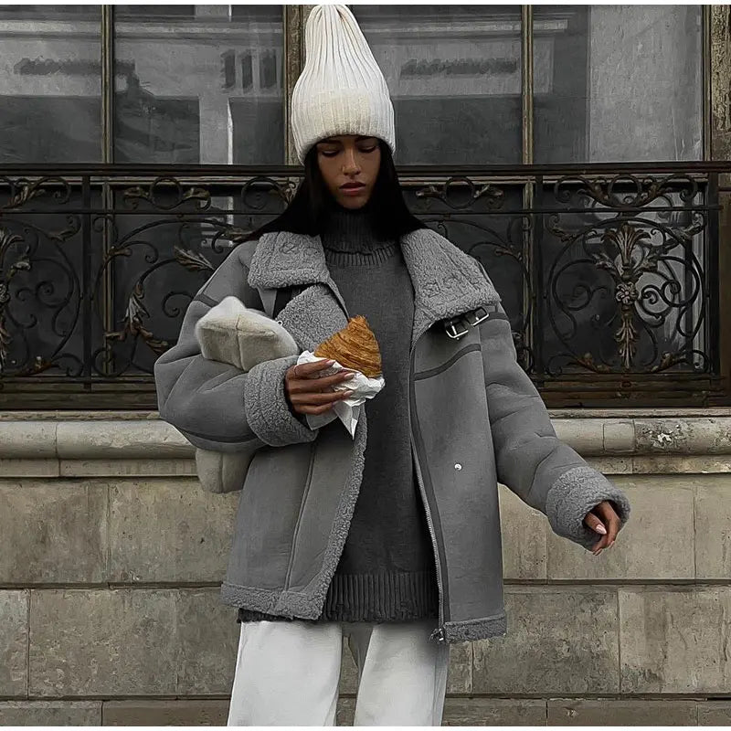 Manteau de printemps Maja pour femme – Vêtement d'extérieur doux et tendance