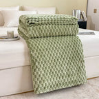 Couverture en velours à carreaux, douce, chaude et moelleuse - Couvre-canapé confortable et couverture pour adultes, enfants et animaux domestiques