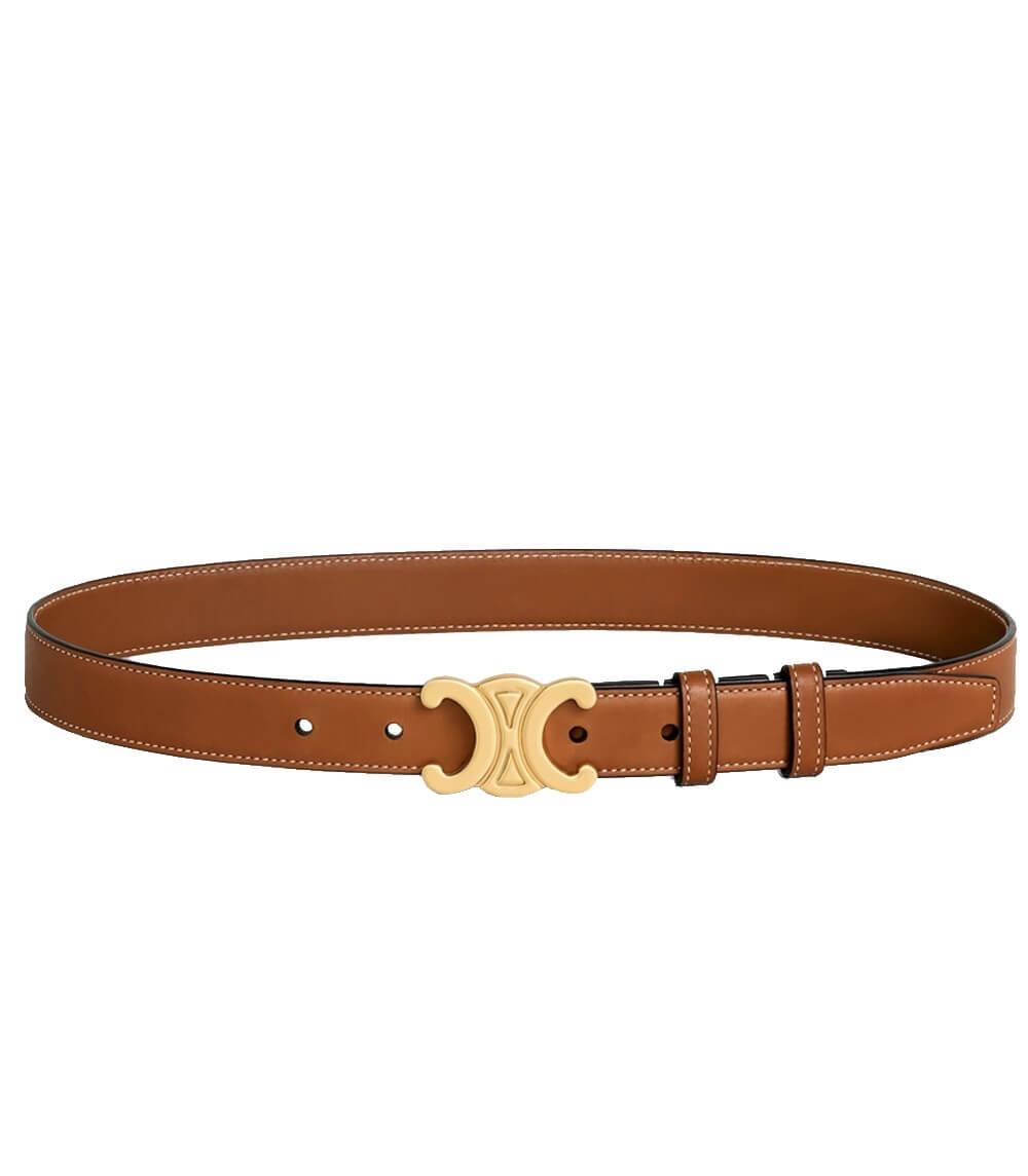 Ceinture en Cuir Noir avec Boucle Dorée | Élégance et Polyvalence pour Toutes les Occasions