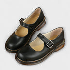 Nell - Chaussures vintage en cuir avec bride et semelle confortable