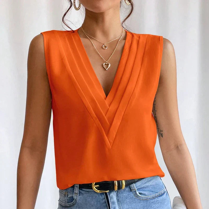 Dorana - Elegant Long Sleeve Blouse for Autumn