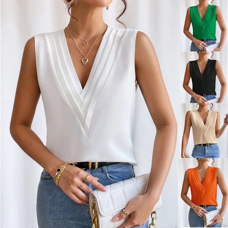 Dorana - Elegant Long Sleeve Blouse for Autumn