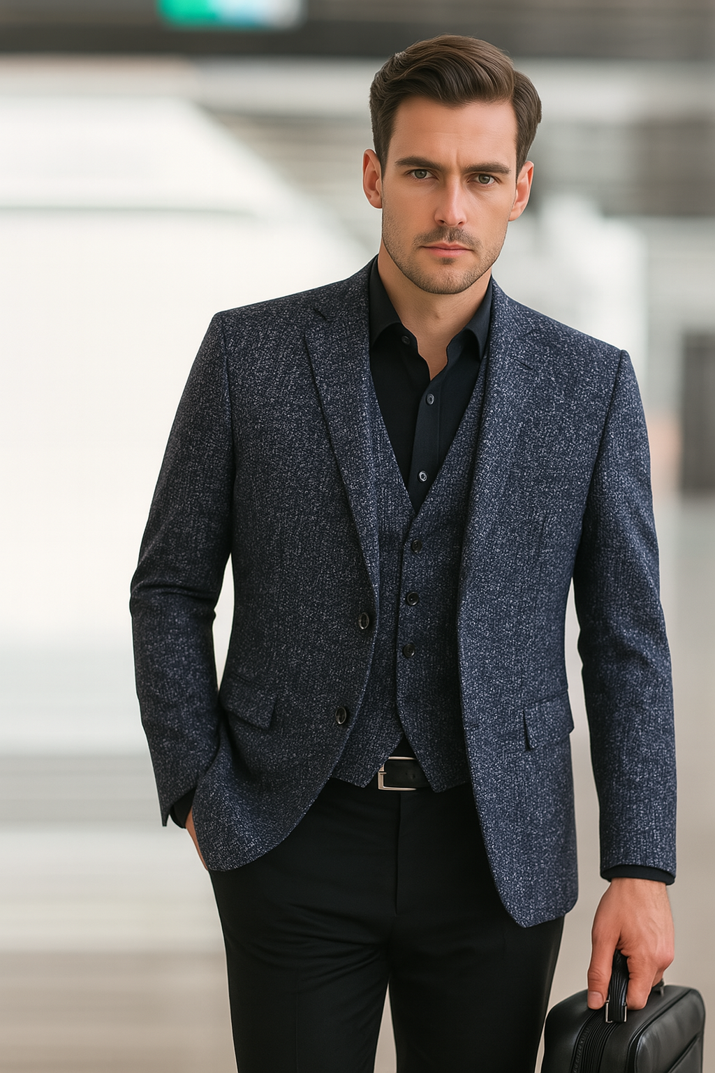 Veste blazer slim de printemps pour homme