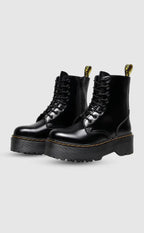 Bottes à Plateforme en Cuir | Confort Ultime pour un Port Toute la Journée