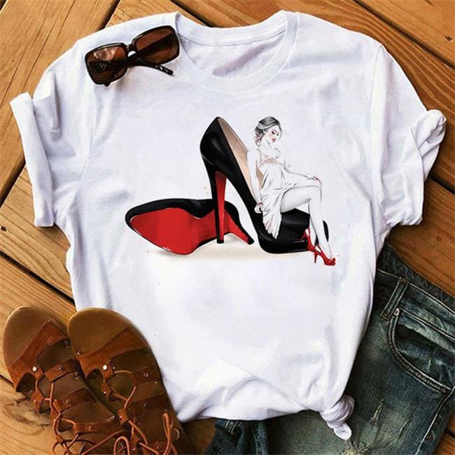 T-shirt Mode Talons Hauts Impression