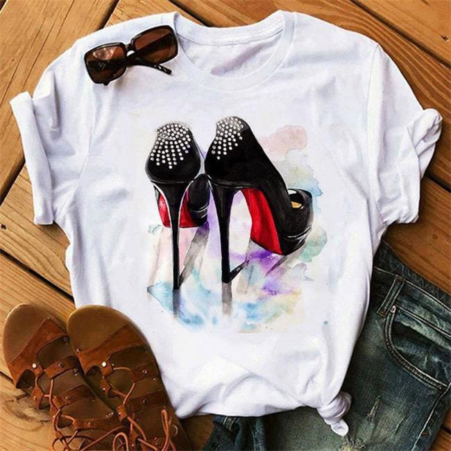 T-shirt Mode Talons Hauts Impression