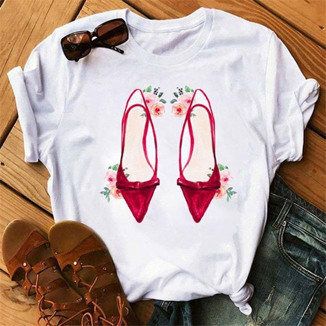 T-shirt Mode Talons Hauts Impression