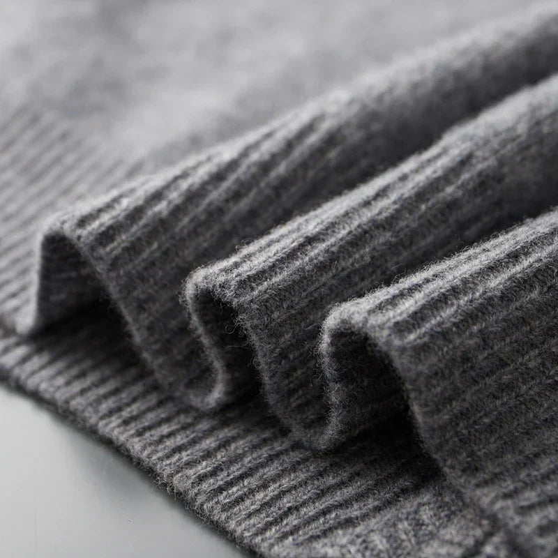 Men's Cashmere Zipper Jacket Warm and Stylish - Perfect for Autumn