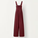 Maroon Women's Airy Fall Jumpsuit
