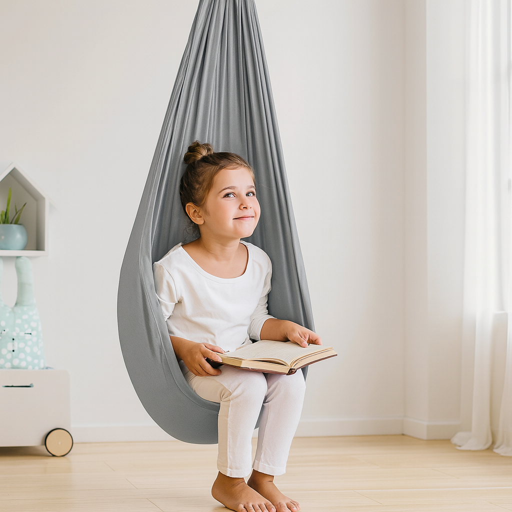 Balançoire sensorielle pour enfants Siège thérapeutique d'intérieur en coton