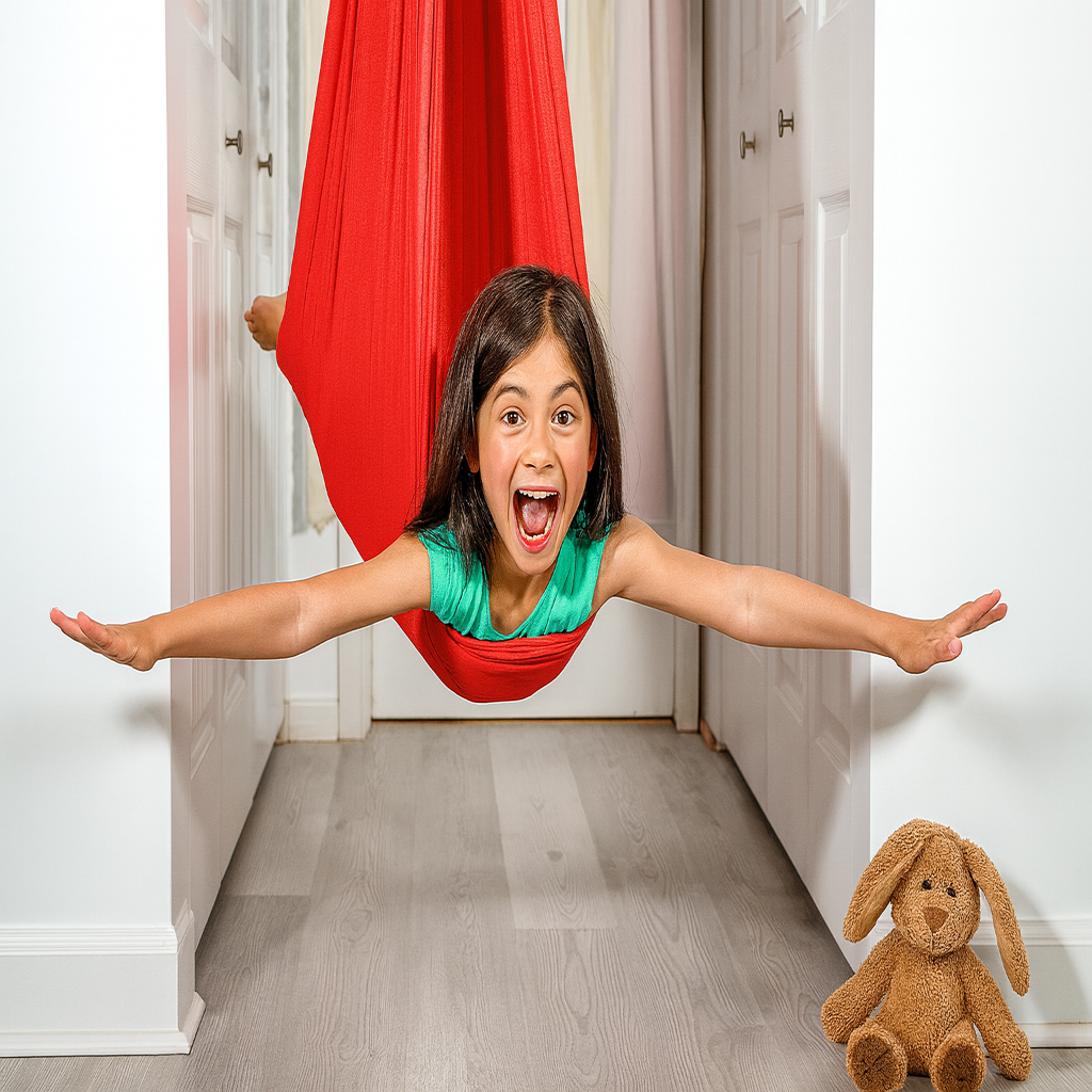 Balançoire sensorielle pour enfants Siège thérapeutique d'intérieur en coton