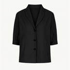 Black Woman's linen top for autumn