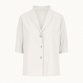 White Woman's linen top for autumn