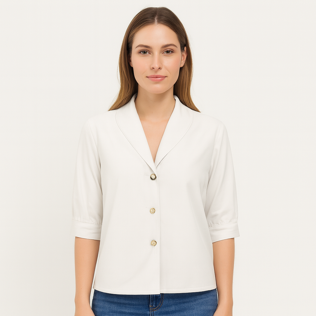 Elegant Linen Top for Autumn - Eryn