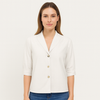 Elegant Linen Top for Autumn - Eryn