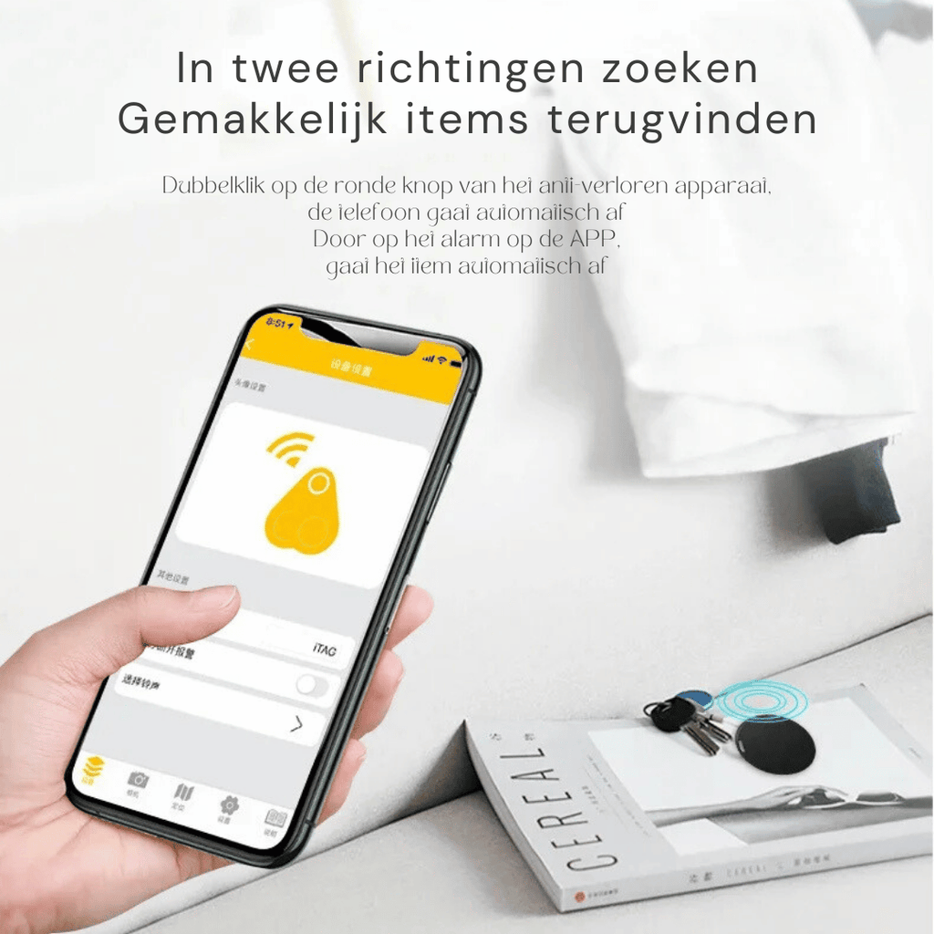TrackMate Mini GPS Tracker - Localisateur de voiture et de clés puissant