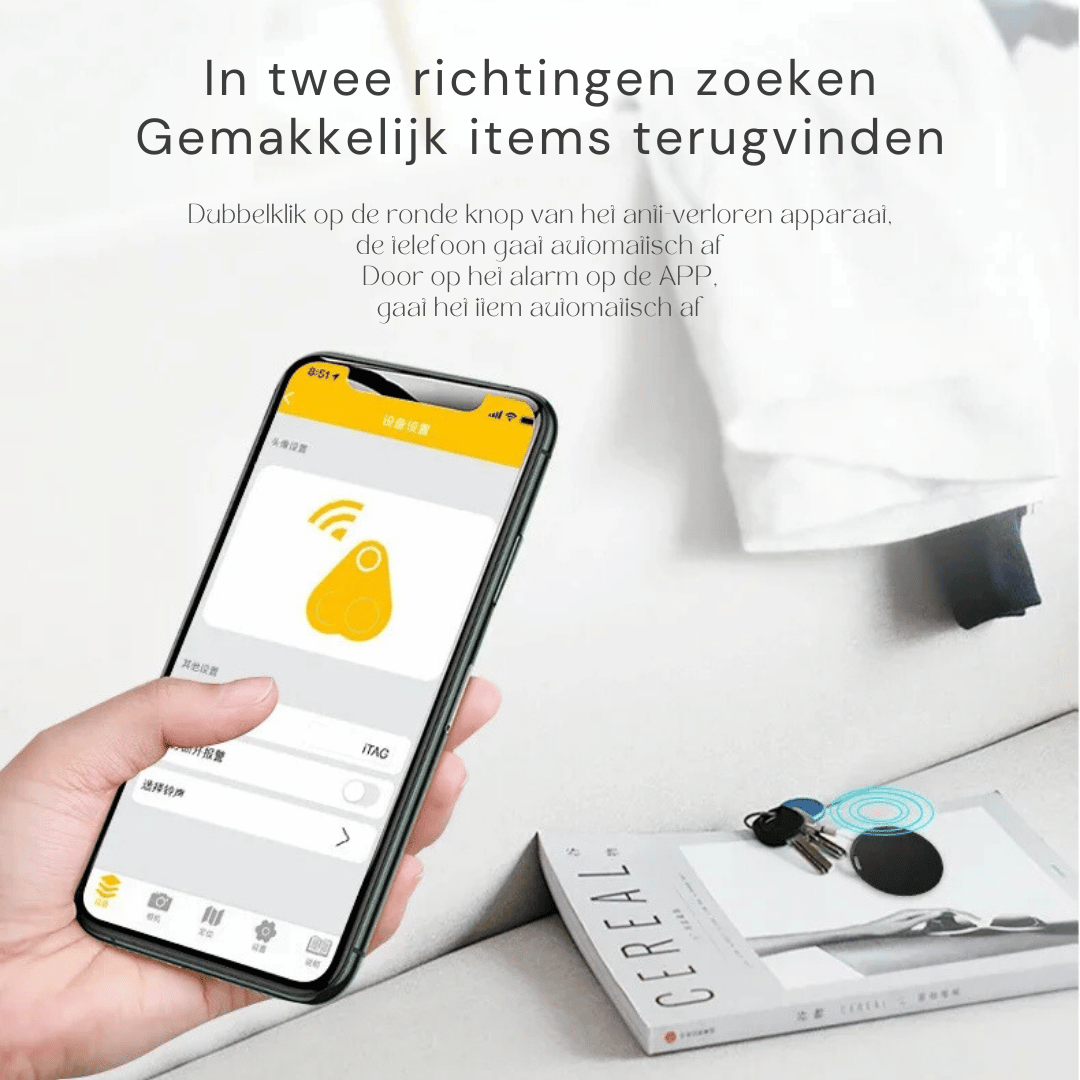 TrackMate Mini GPS Tracker - Localisateur de voiture et de clés puissant