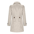 Trench pour dames avec boutons - Manteau d'automne avec col