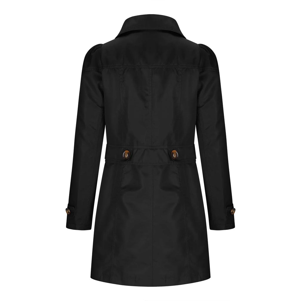 Trench pour dames avec boutons - Manteau d'automne avec col
