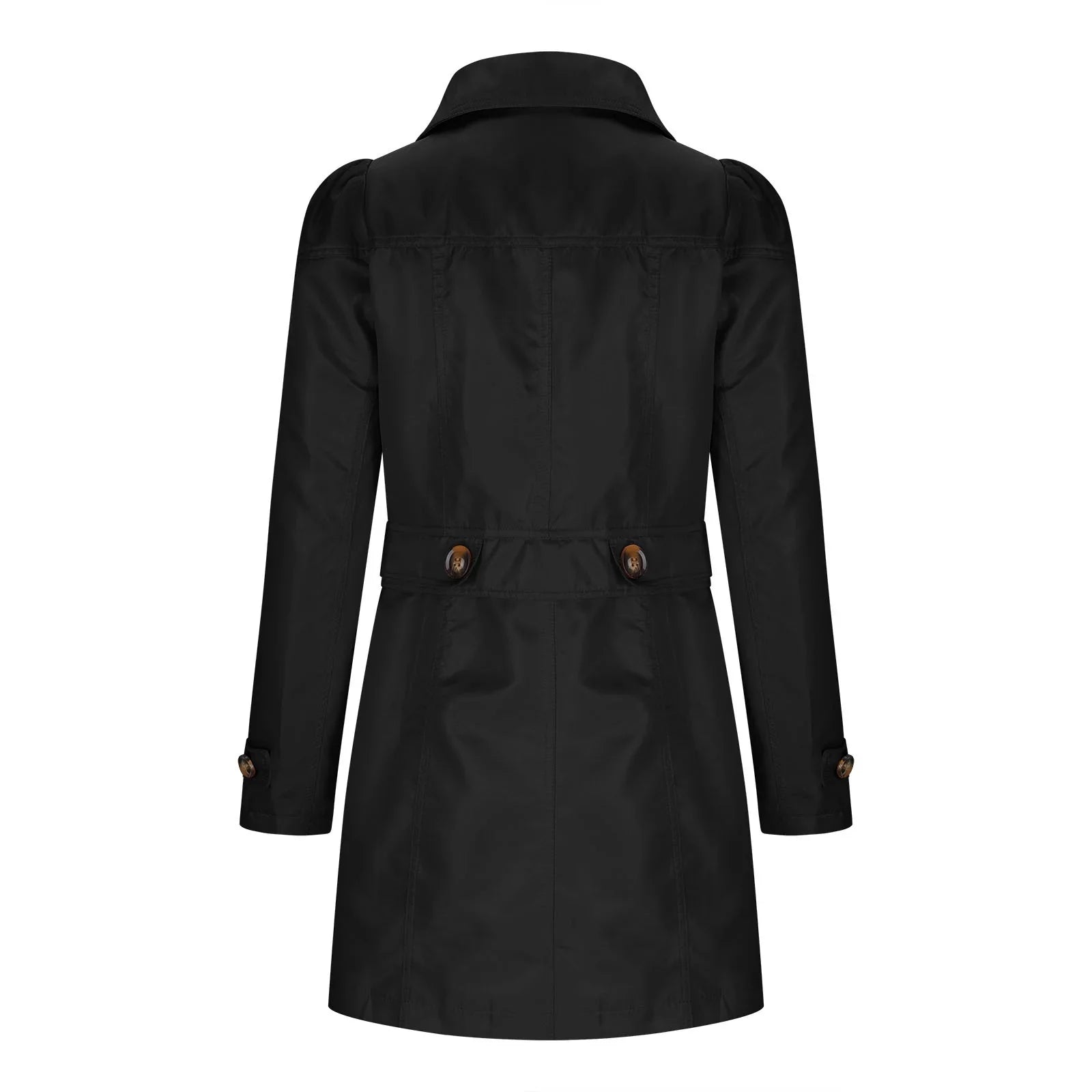 Trench pour dames avec boutons - Manteau d'automne avec col