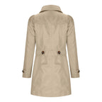 Trench pour dames avec boutons - Manteau d'automne avec col