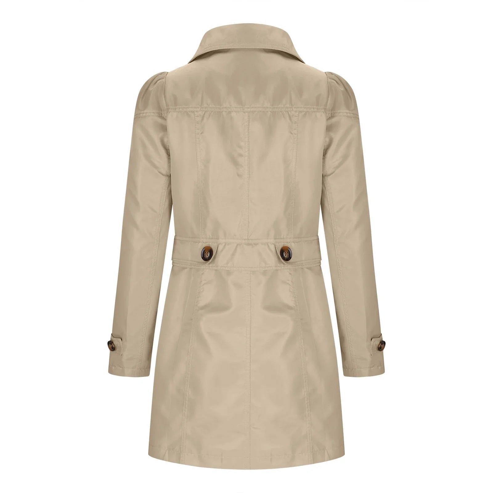 Trench pour dames avec boutons - Manteau d'automne avec col