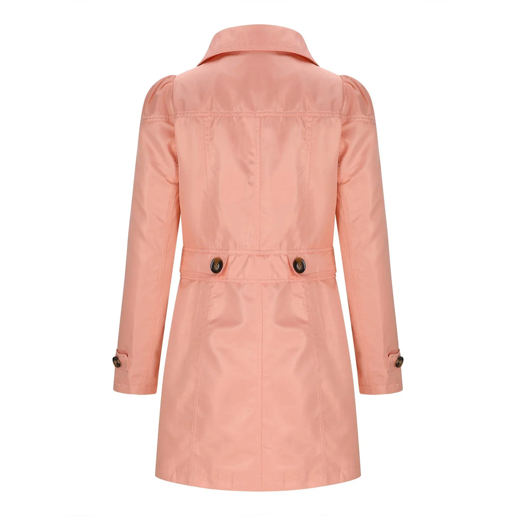 Trench pour dames avec boutons - Manteau d'automne avec col