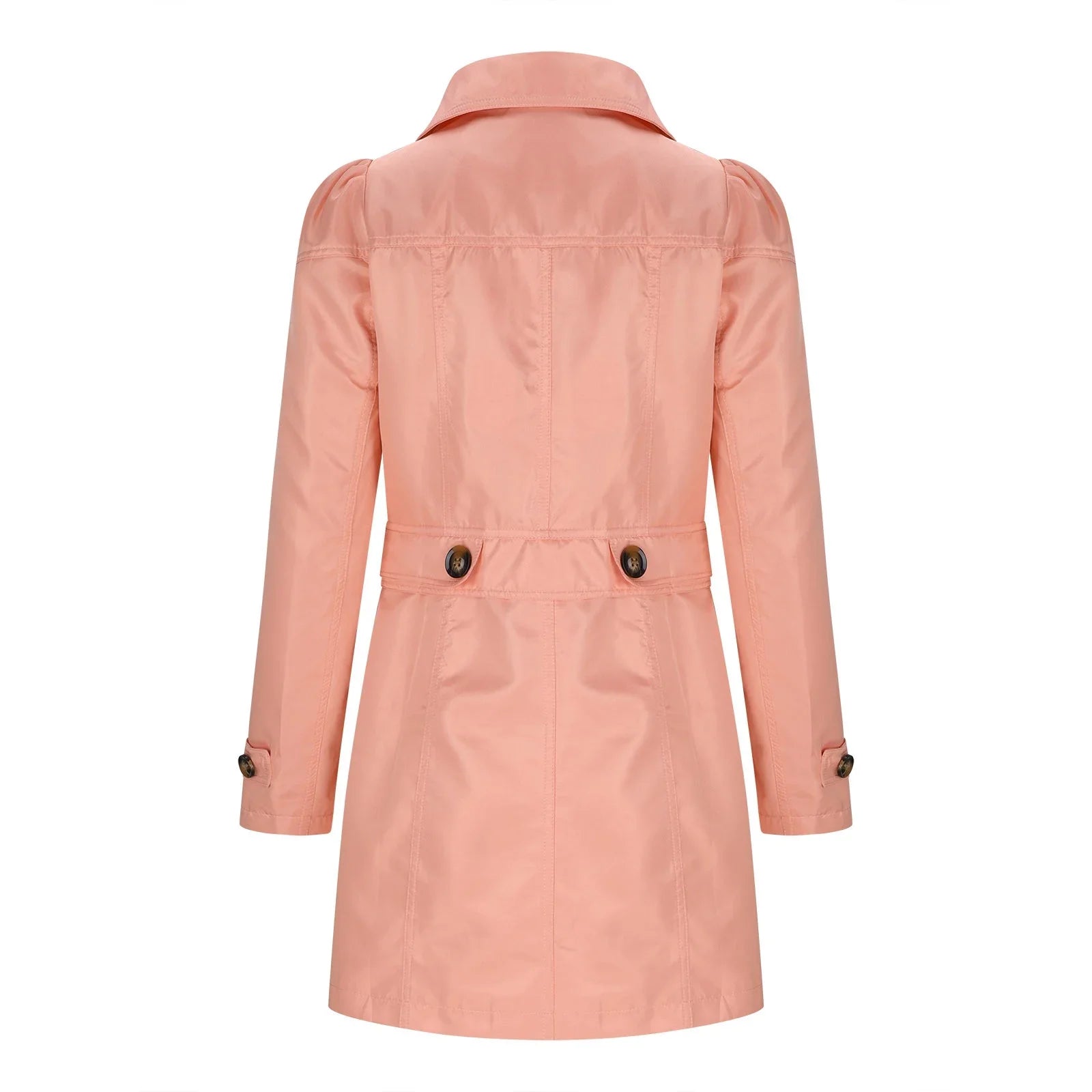 Trench pour dames avec boutons - Manteau d'automne avec col