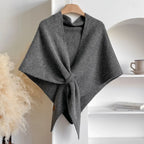 Women's wool triangular scarf for fall and winter