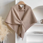 Women's wool triangular scarf for fall and winter