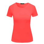 U-shirt décontracté de couleur unie à col rond