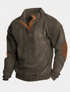Classique | Pull tricoté pour hommes avec motif côtelé - Édition Automne