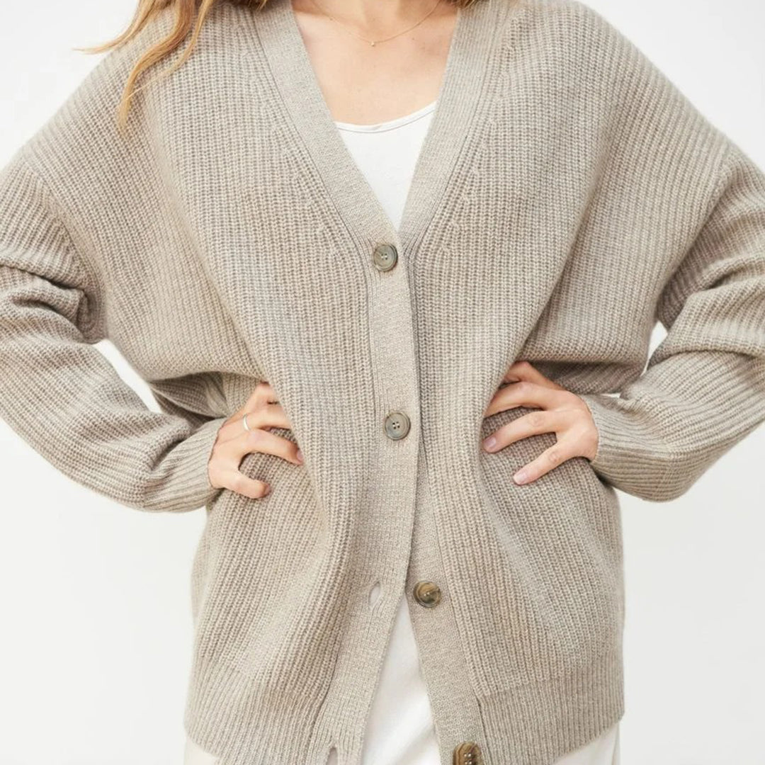 Cardigan surdimensionné automnal