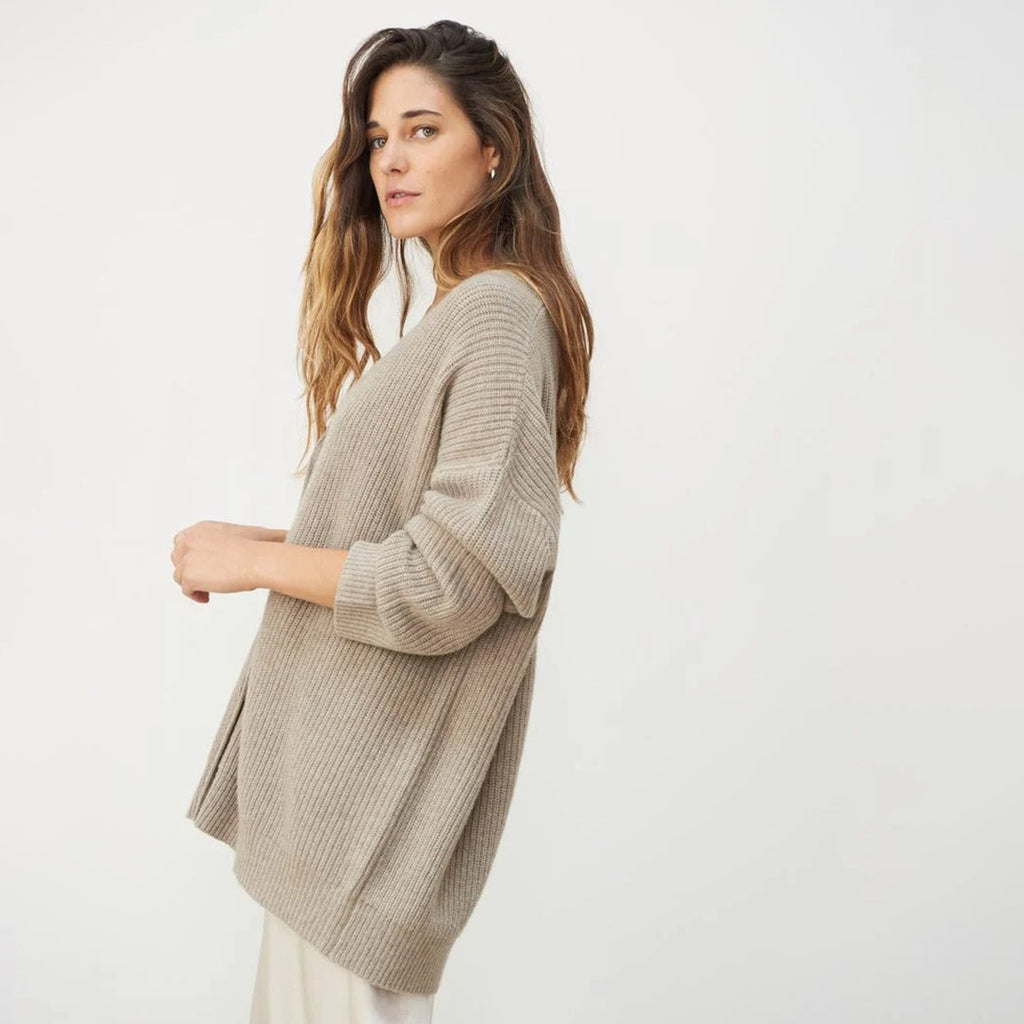 Cardigan surdimensionné automnal