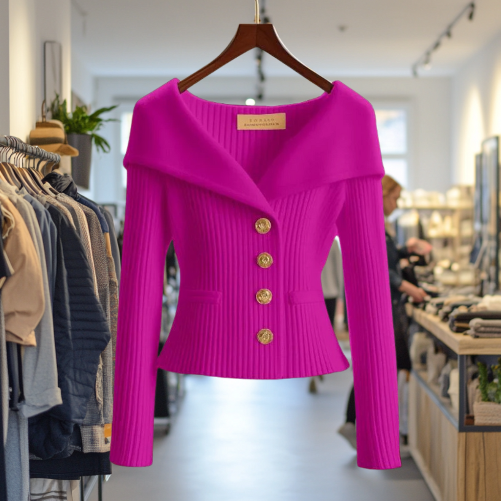 Annika I Luxurious knit jacket