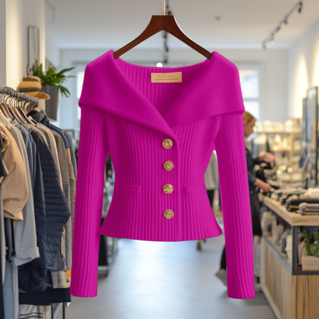 Annika I Luxurious knit jacket