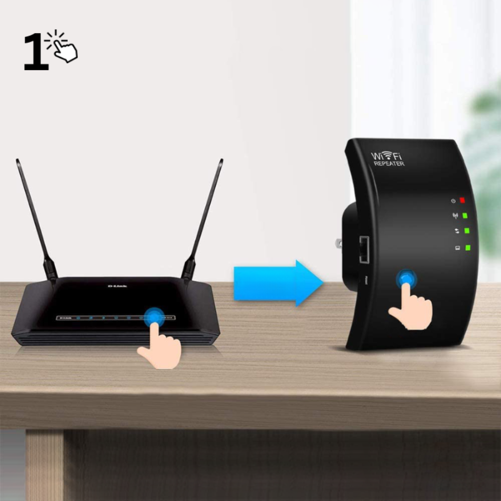 Booster de signal WiFi sans fil - Extension Internet fiable pour la maison et le bureau