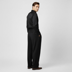 Pantalon Plissé à Jambe Large pour Homme – Style Casual Moderne