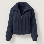 Veste polaire longue à col montant pour femmes | Collection Automne Isabelle