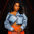 Vestes En Denim Rétro Couleur