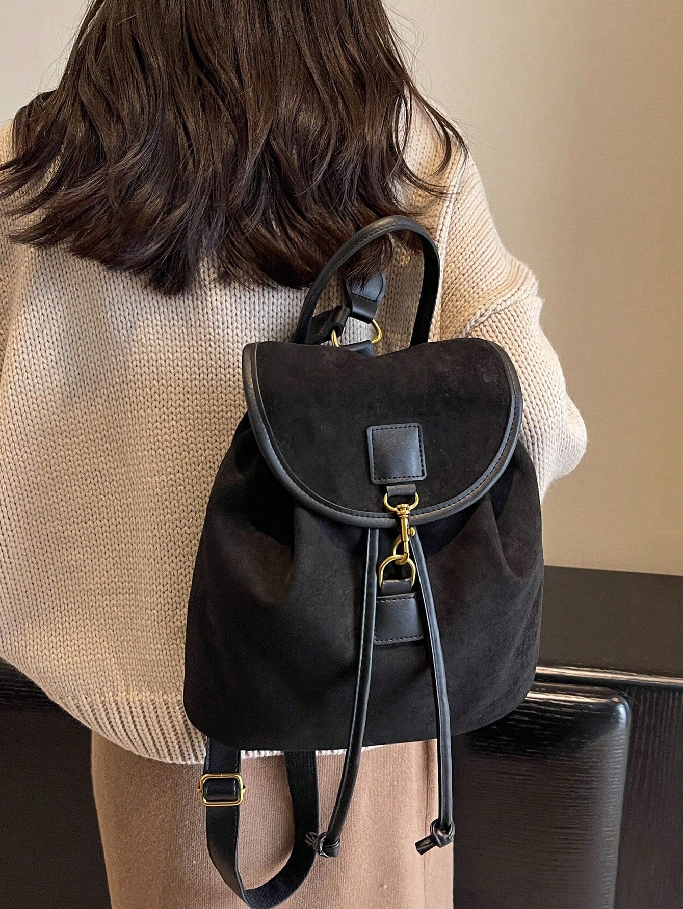 Voguecraft - Sac à dos rétro à la mode pour femmes - détail de voyage - grande capacité