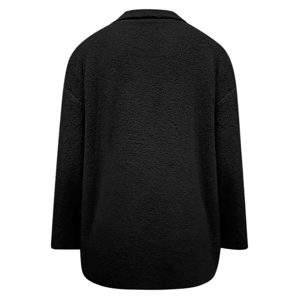 Manteau d'hiver chaud pour femmes avec patte de boutonnage et doublure douillette