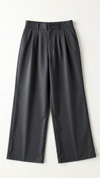 Pantalon à jambes larges pour femme avec taille haute