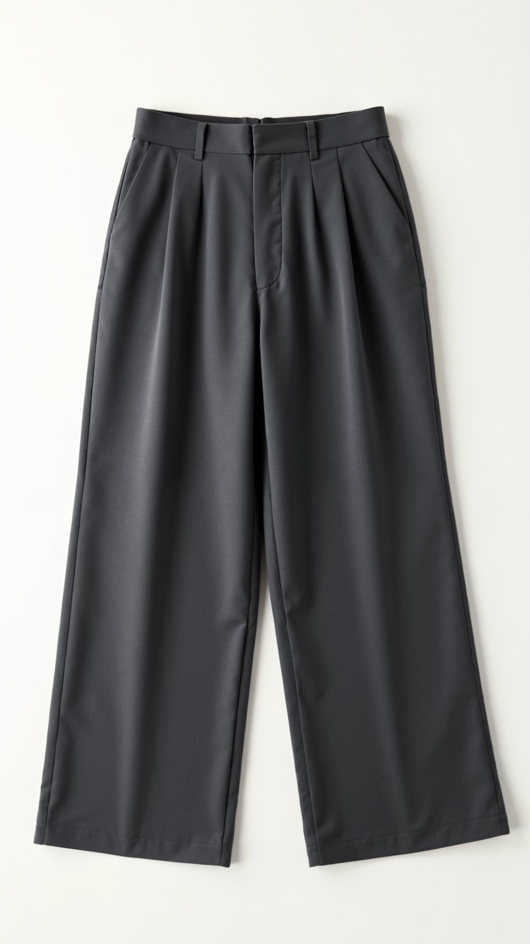 Pantalon à jambes larges pour femme avec taille haute