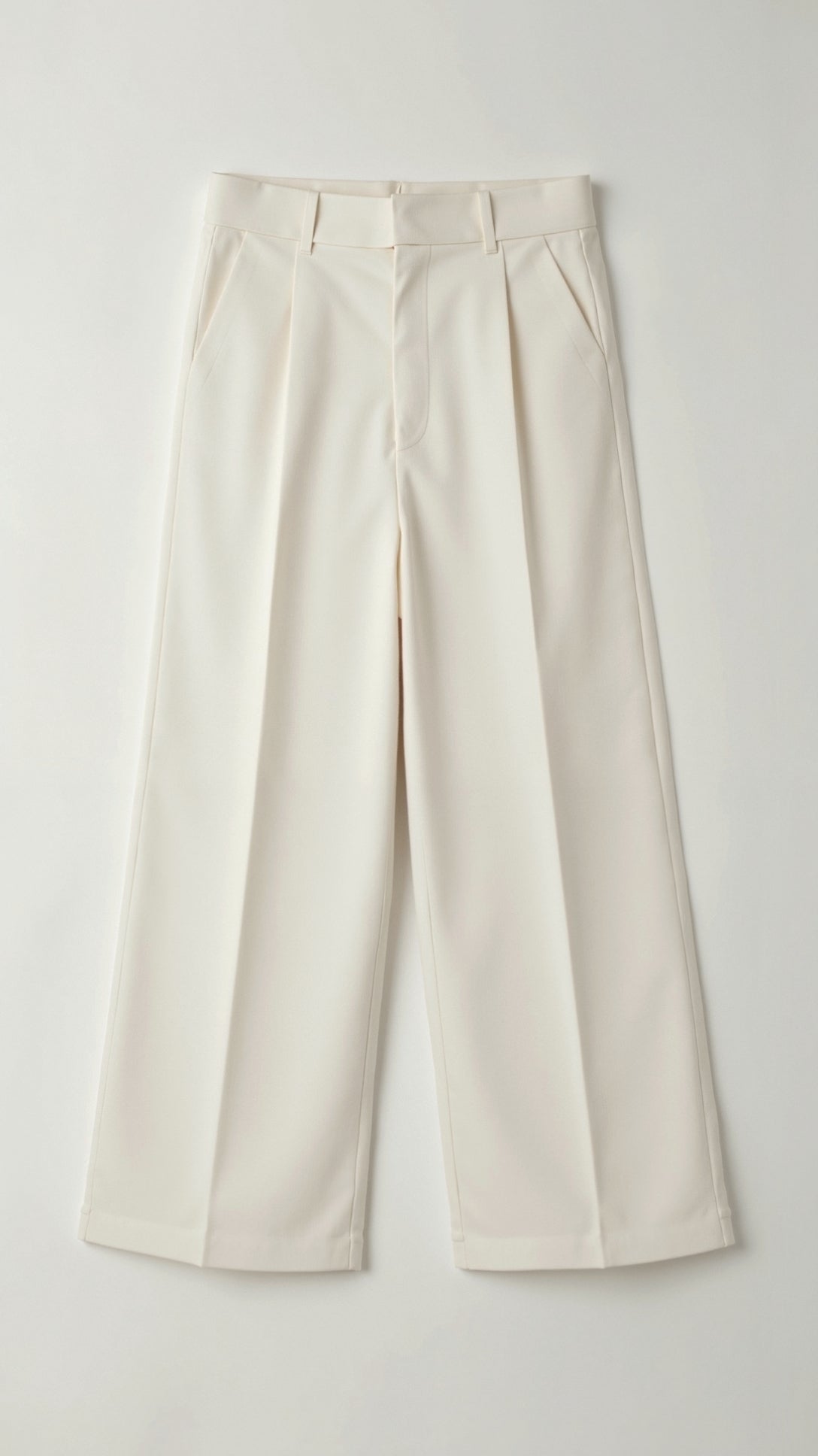 Pantalon à jambes larges pour femme avec taille haute