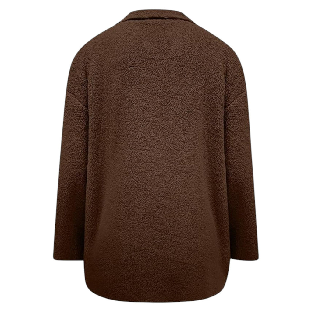 Manteau d'hiver chaud pour femmes avec patte de boutonnage et doublure douillette