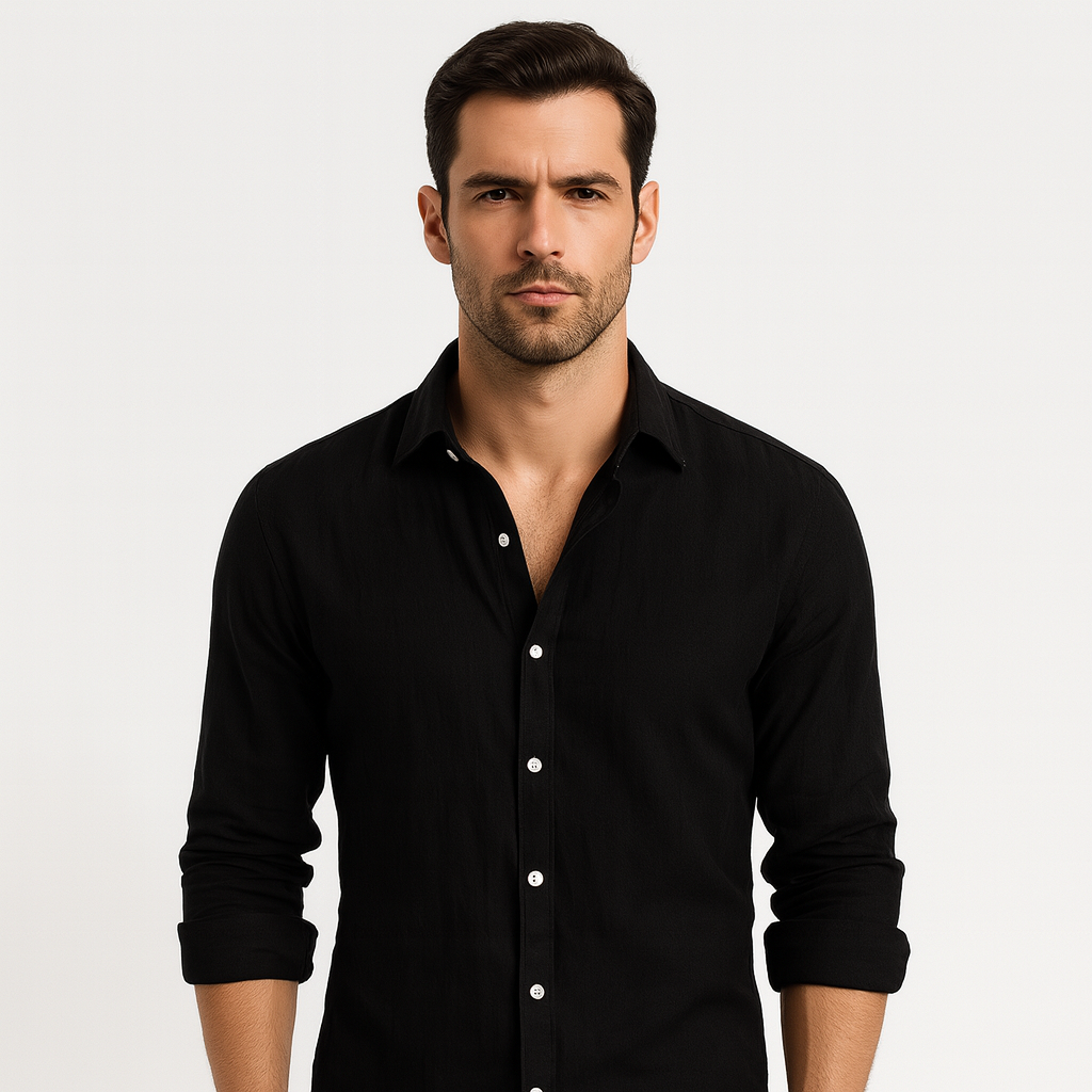 Zander | Chemise en lin pour homme | Léger, respirant & élégant