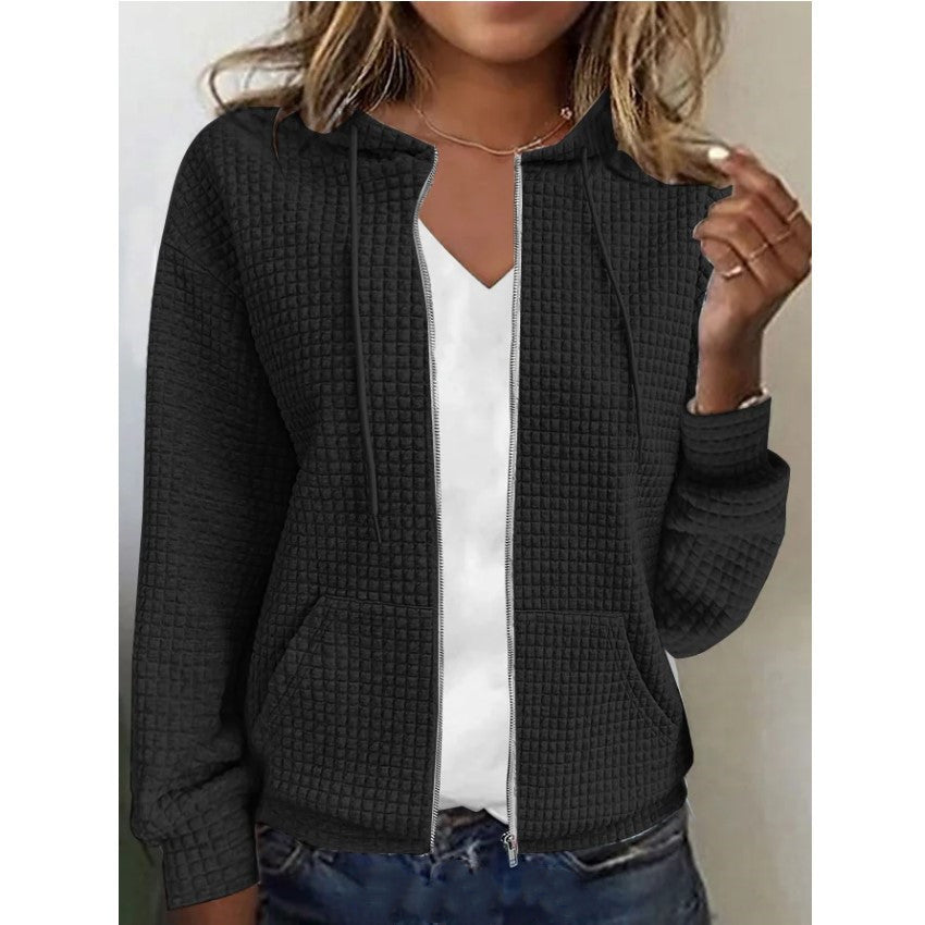 Veste à capuche fermeture éclair - Chic&Shines