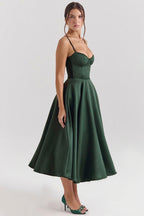 Robe longue voile ajouré – Élégance fluide et légère