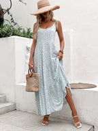 Robe patineuse courte à fleurs et volants